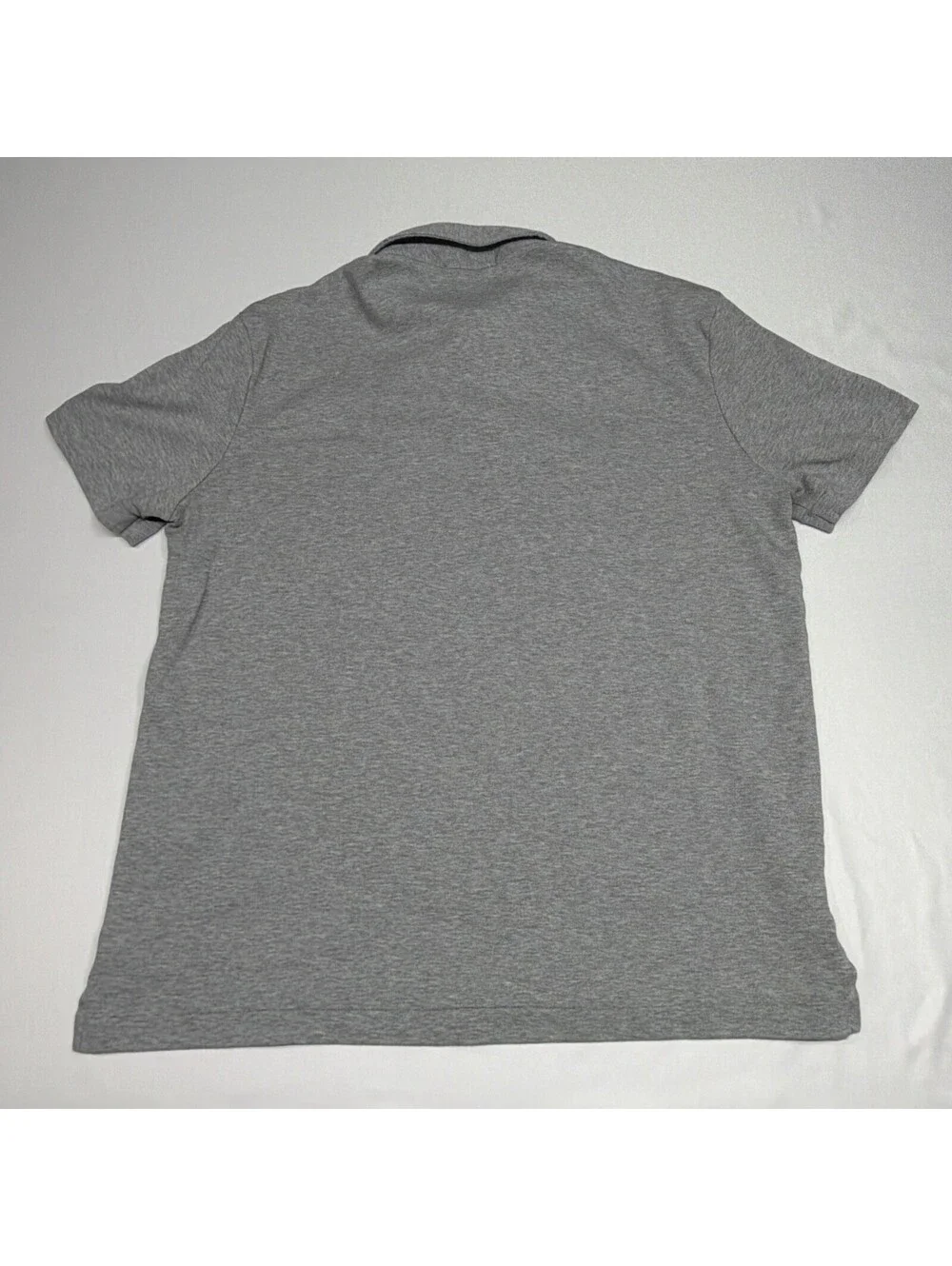 Polo Ralph Lauren Shirt Men's L Cotton Mesh Classic Fit Short Sleeve Gray